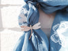 Pewter Dragonfly Scarf Ring