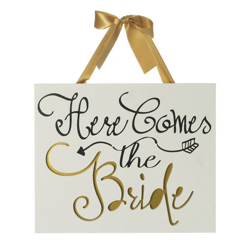 Wedding Plaque - Here Comes the Bride