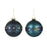 Sparkle Navy Blue Bauble Pair - Set of 2