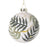 White and Green Leaves Botanical Bauble - Two Styles