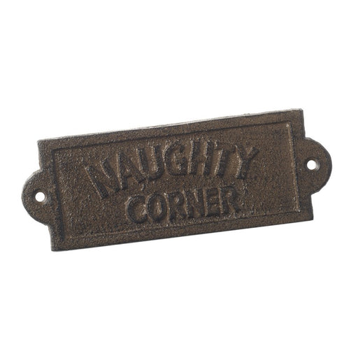 Mini Metal Naughty Corner Plaque