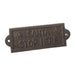 Mini Metal Santa Stop Here Wall Plaque