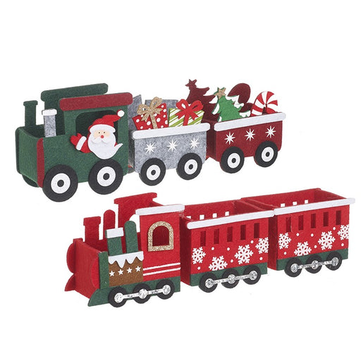 Christmas Train Felt Gift Holder - Pair