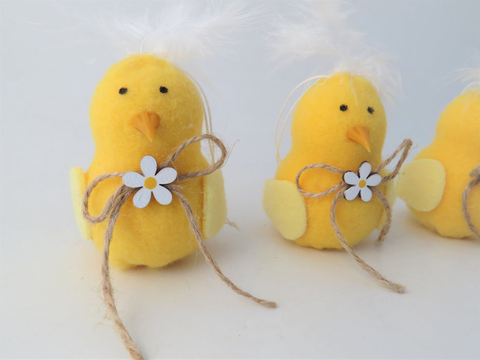 Yellow Chick Hanger - Pair of Easter Hanging Decorations