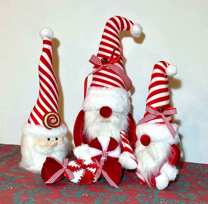 Red and White Festive Free Standing Gonk Large