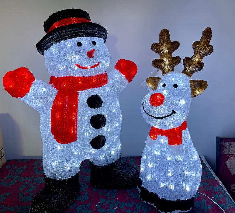 Large Light Up Indoor / Outdoor Reindeer Figure - 55cm