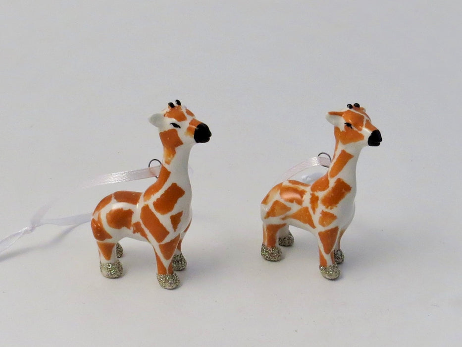 Ceramic Giraffe - Hanging Christmas Tree Decorations