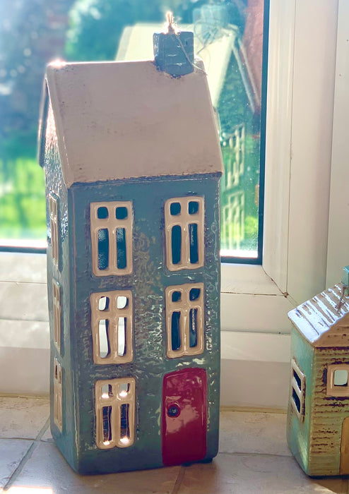Cornish Village Pottery Lantern Tall Town House