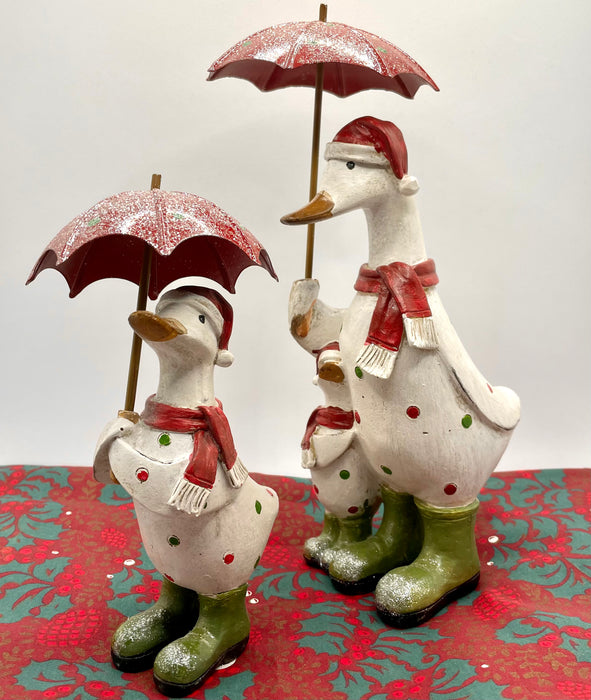 Festive Duck With Xmas Brolly