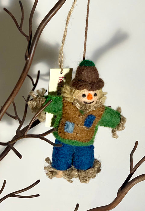 Hanging Easter Decoration - Stitches the Scarecrow - Felt So Good