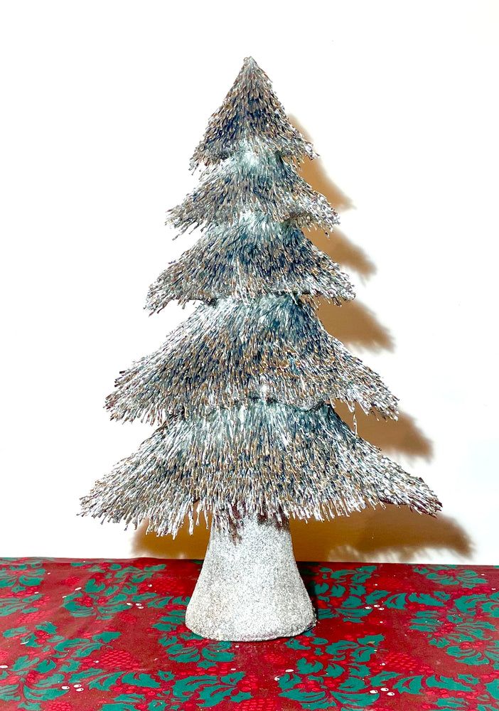 Silver Foil Christmas Tree - 42cm