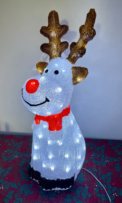 Large Light Up Indoor / Outdoor Reindeer Figure - 55cm