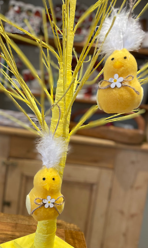 Yellow Chick Hanger - Pair of Easter Hanging Decorations