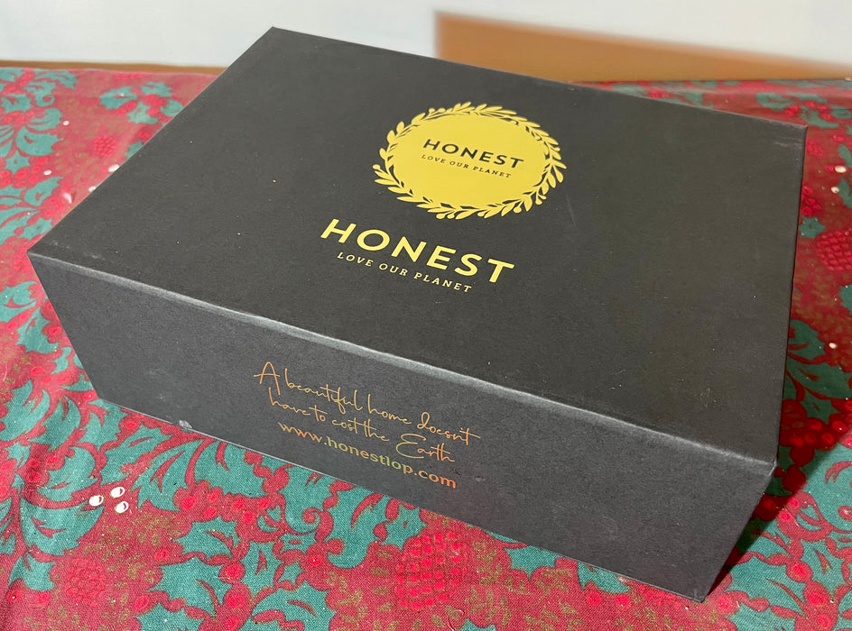 Set of 6 Decorative Handmade Baubles - ENCHANTED SELECTION - Honest Love Our Planet - Presented in a Stylish Presentation Box
