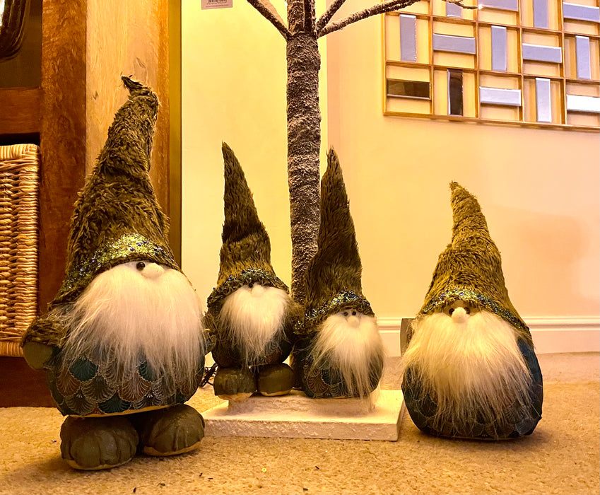 Peacock Gonks Festive Free Standing Gonks 4 Sizes