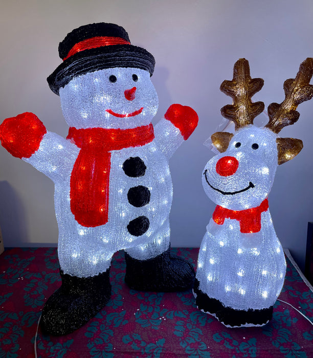 Large Light Up Indoor / Outdoor Reindeer Figure - 55cm