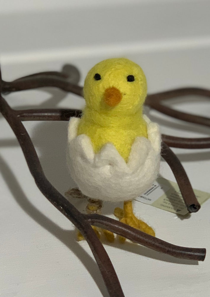 Standing Easter Decoration - Hatching Chick - Felt So Good