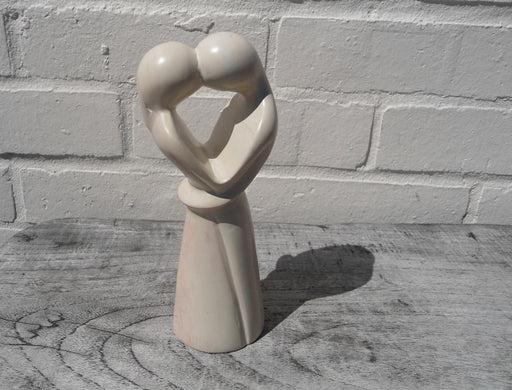 Kissing Lovers Natural Soapstone Ornament - 20cm
