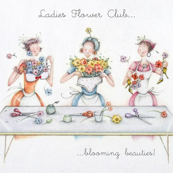 Flower Club Card - Blooming beauties! 