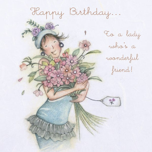 Happy Birthday Card - To a lady who's a wonderful friend!