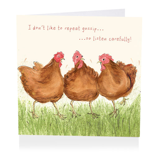 Chicken Card - I don't like to repeat gossip...so listen carefully!