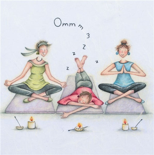 Yoga Birthday Card - Ommmzzz - Berni Parker