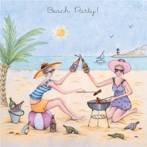 Friends Card - Beach Party! Berni Parker