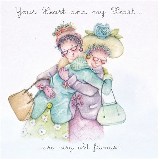 Best Friend Card - Your Heart and My Heart...are very old friends!... Berni Parker