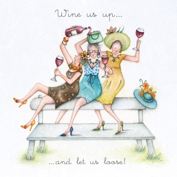 Wine Card - Wine is up...and let us loose! - Berni Parker