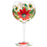 Christmas Hand Painted Gin Copa Glass - Poinsettia