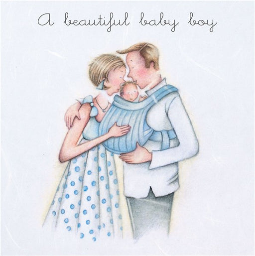 New Baby Card - A Beautiful Baby Boy - Berni Parker
