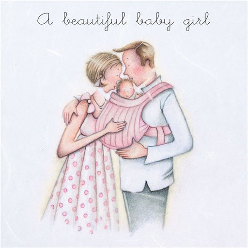 New Baby Card - A Beautiful Baby Girl - Berni Parker