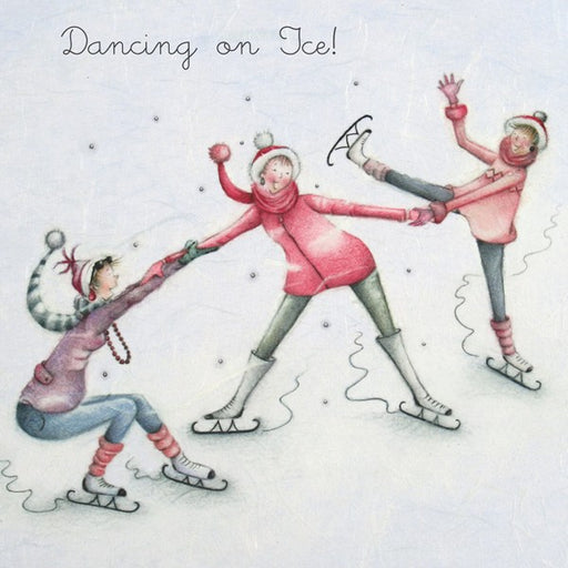 Christmas Card - Dancing on Ice! - Berni Parker