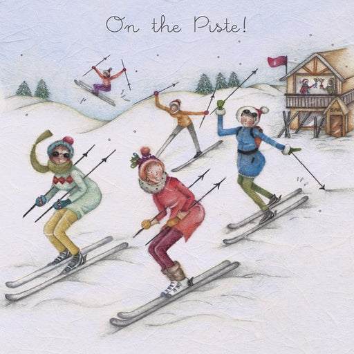 Christmas Card - On the Piste! - Berni Parker