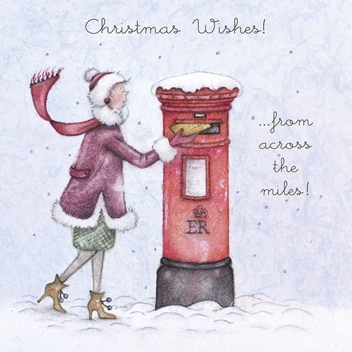 Across the Miles Christmas Card - Christmas Wishes! - Berni Parker
