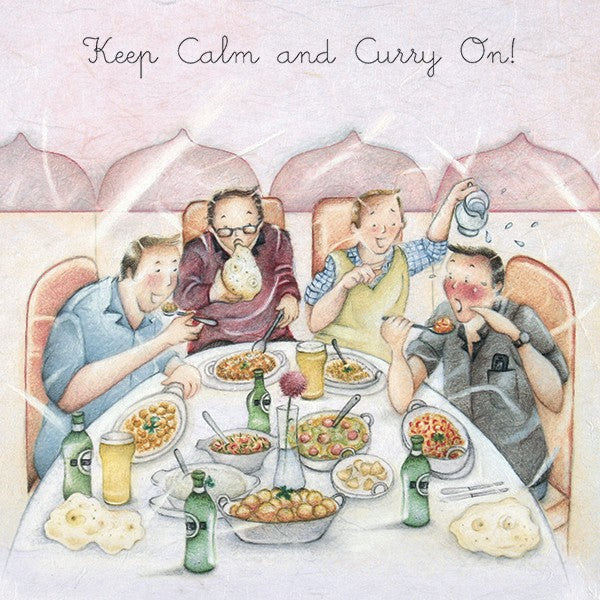 Curry Card - Keep Calm and Curry On!  Berni Parker