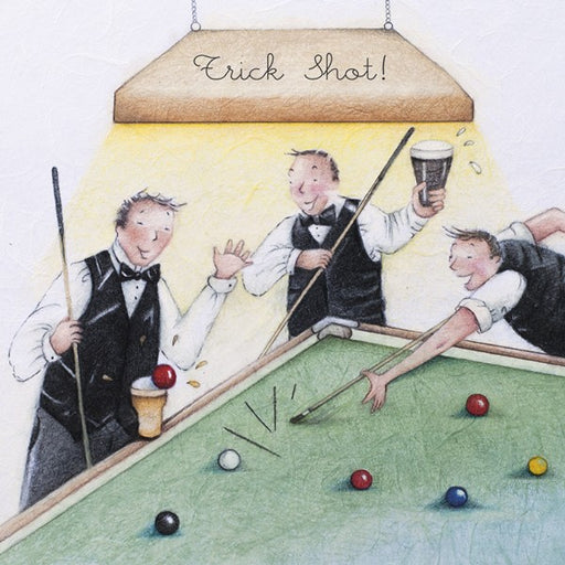 Snooker Card - Trick Shot - Berni Parker