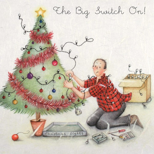 Christmas Lights Christmas Card - The Big Switch On! from Berni Parker