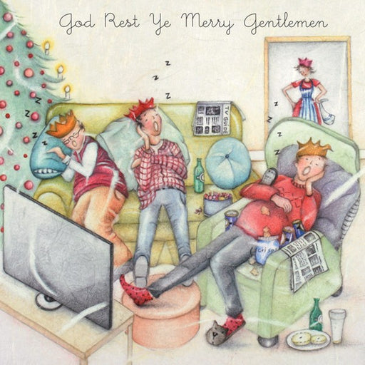 Man Christmas Card - God Rest Ye Merry Gentlemen! from Berni Parker
