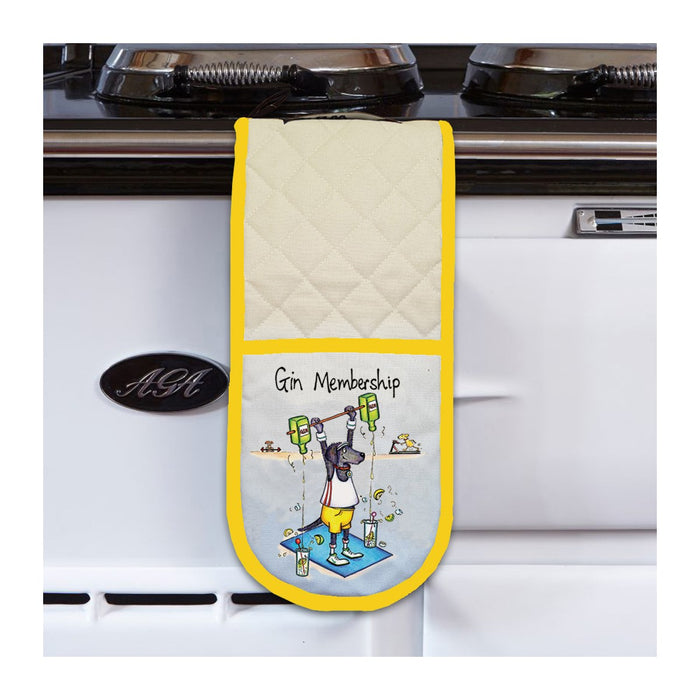 Oven Gloves - Gin Membership - Hand Drawn Design from Draw