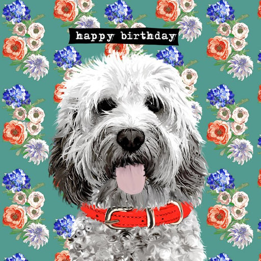 Dog Birthday Card - Happy Birthday. From Sally Scaffardi Design