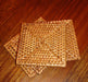 Square Java Rattan Coasters - Set of 6