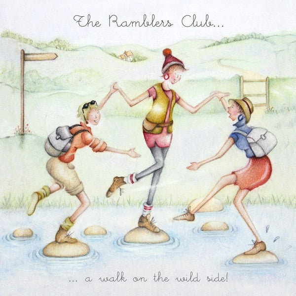 Walking Card - The Ramblers Club - Berni Parker