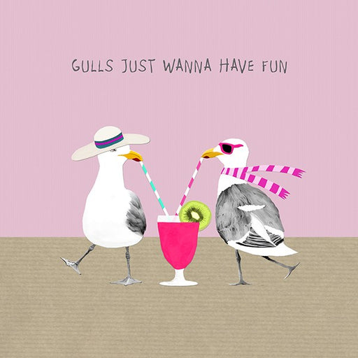 Gulls just want to have fun. From Sally Scaffardi Design