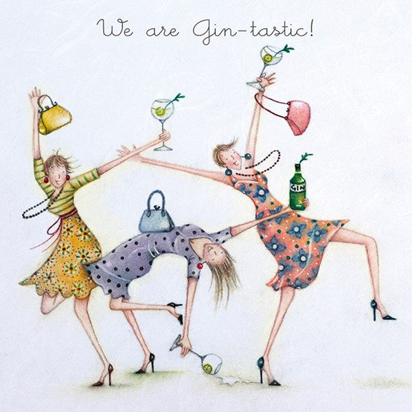 Gin Birthday Card - We are Gin-tastic! Berni Parker