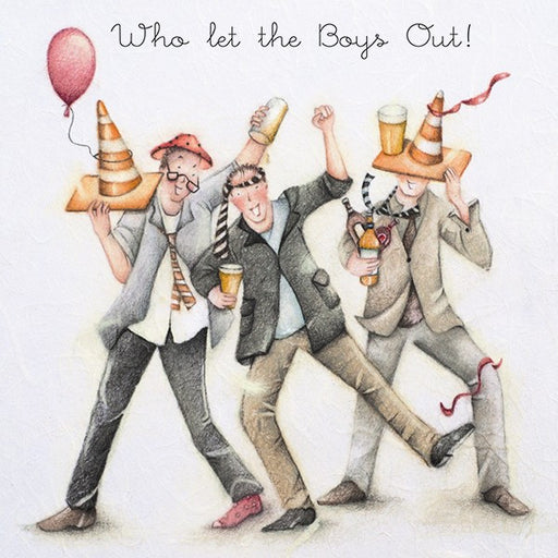 Greeting Card - Who let the Boys Out!  Berni Parker